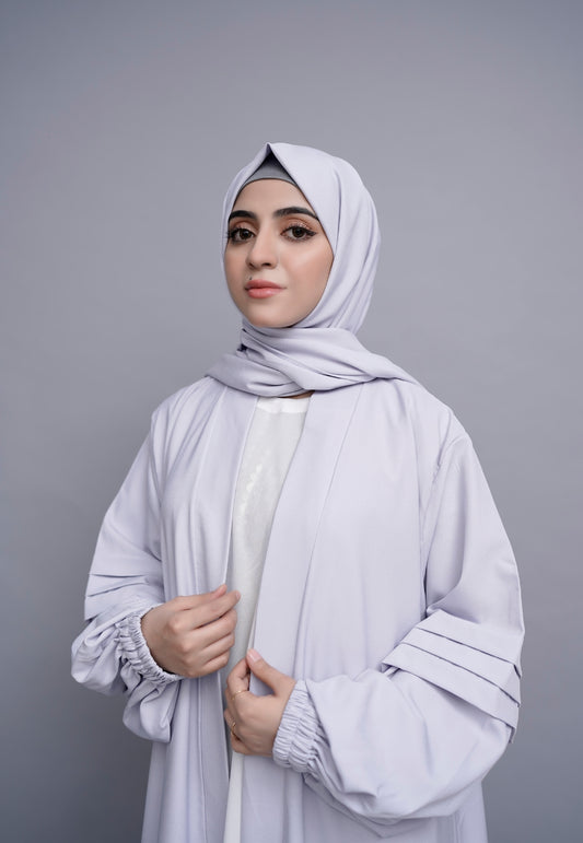 Kimono Abaya - Ash Grey