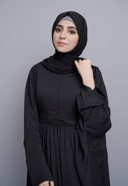Butterfly Fit Black Abaya