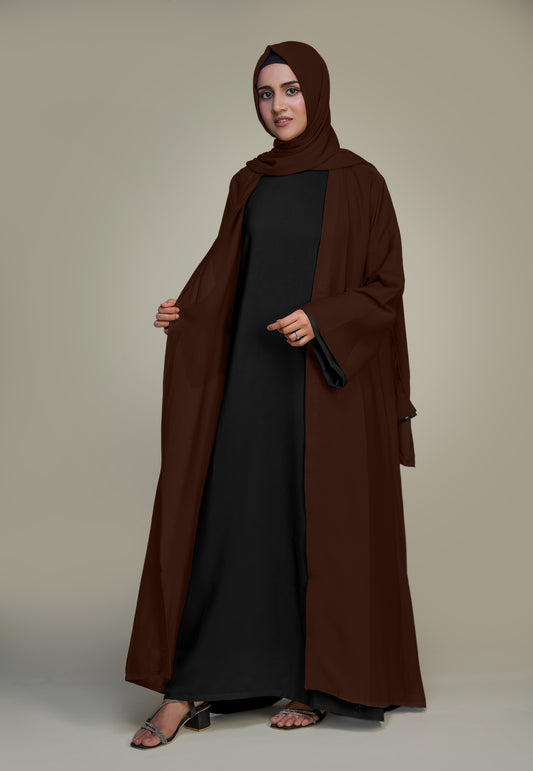 Kimono Abaya - Chocolate