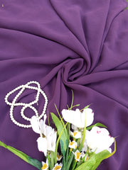Premium Georgette Hijab - Plum