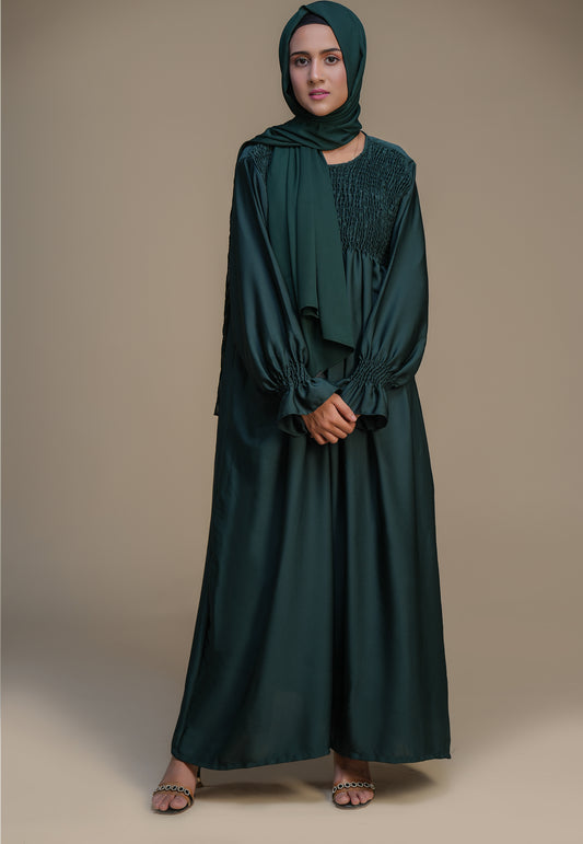 Cinderella Abaya - Dark Green