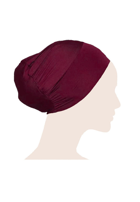 Round Hijab Cap - Maroon