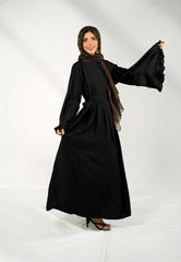 Frill Fantasy Abaya - Black