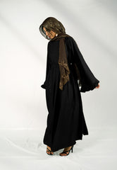 Frill Fantasy Abaya - Black