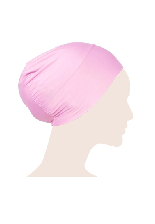 Round Hijab Cap - Baby Pink