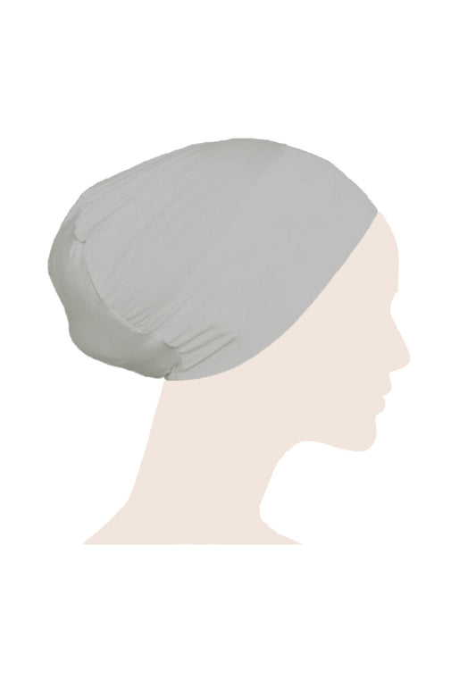 Round Hijab Cap - Light Grey