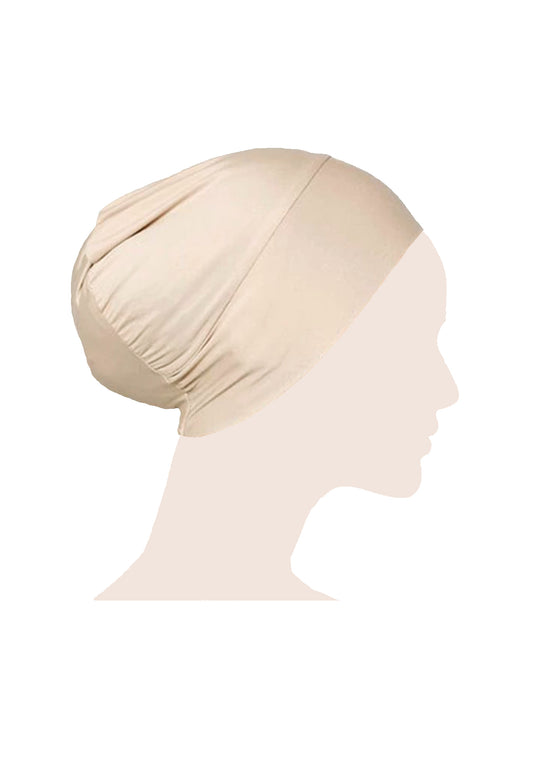 Round Hijab Cap - Creamy Skin