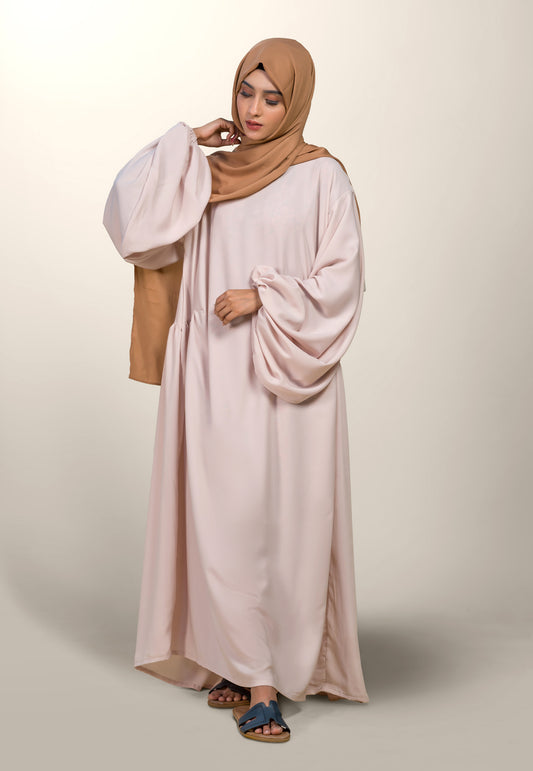 Drape Abaya - Light Beige