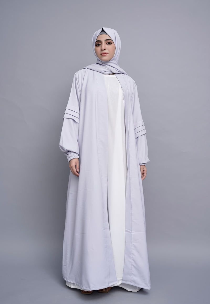 Kimono Abaya - Ash Grey