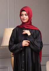 Ruwaida Luxe Abaya - Black