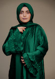 Alexandrite Pleat Abaya - Green