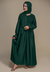 Cinderella Abaya - Dark Green