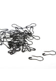 Coil Less Hijab Safety Pins - Black (Pack of 50)