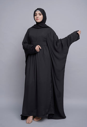 Butterfly Fit Black Abaya