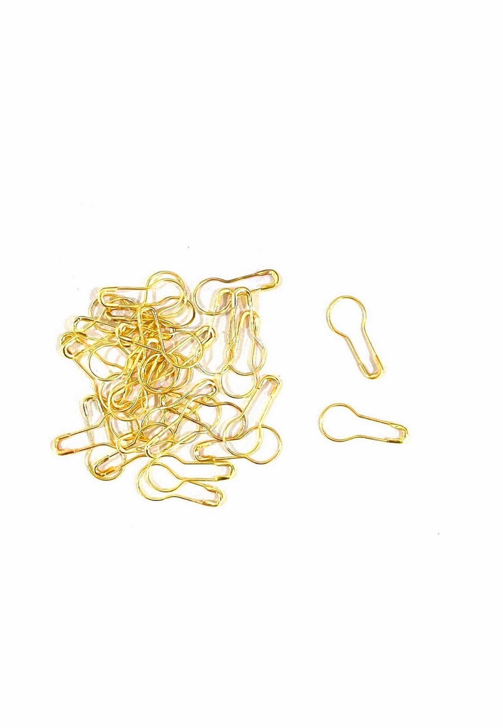 Coil Less Hijab Safety Pins - Golden (Pack of 50)