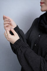 Lawn Abaya - Polka Dot