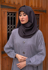 Lawn Abaya - Charcoal