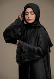 Alexandrite Pleat Abaya - Black