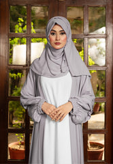 Kimono Abaya - Ash Grey