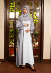 Kimono Abaya - Ash Grey