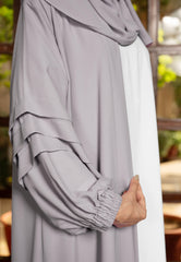 Kimono Abaya - Ash Grey