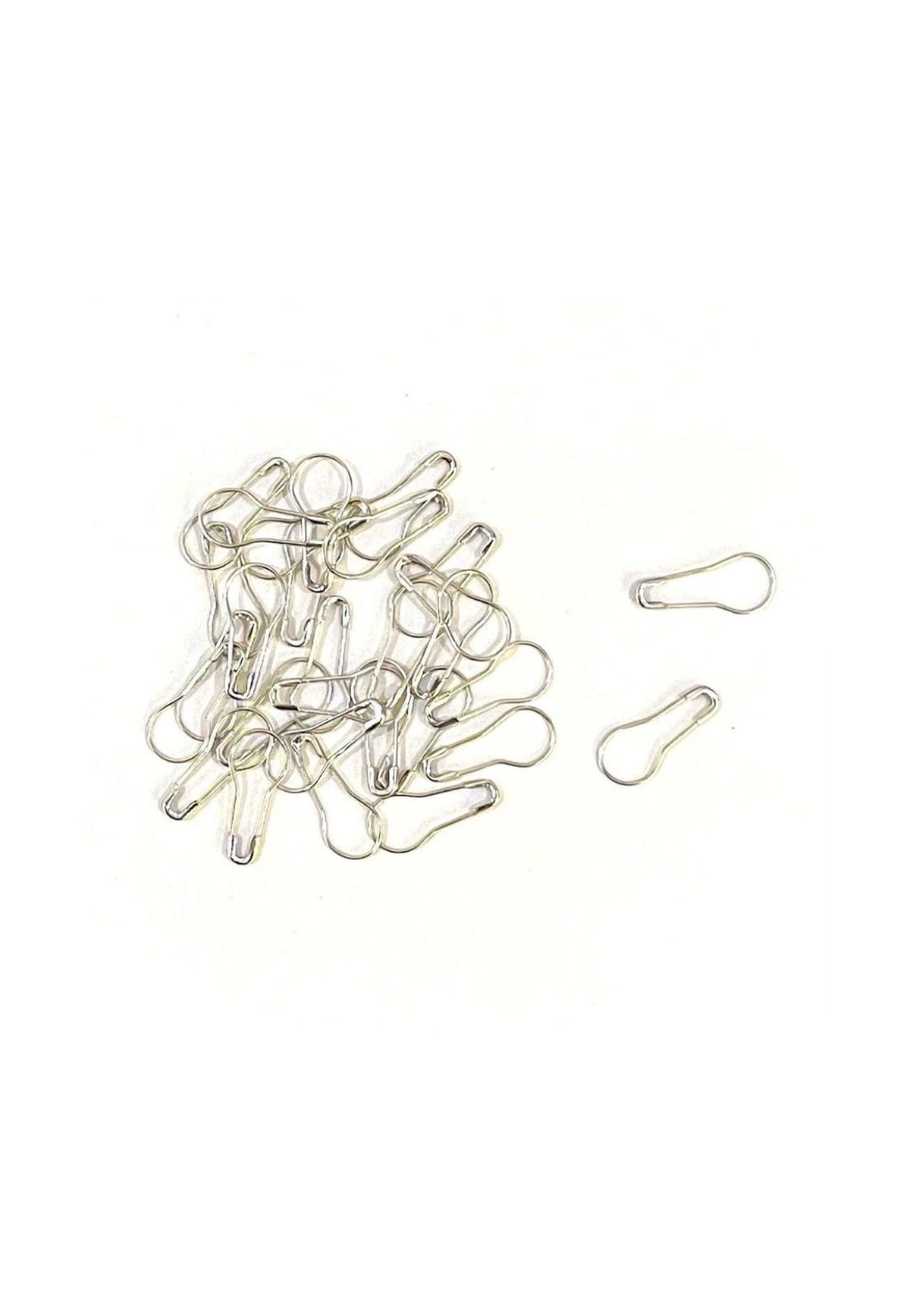 Coil Less Hijab Safety Pins - Silver (Pack of 50)