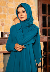 Splendor Abaya - Turquoise Blue