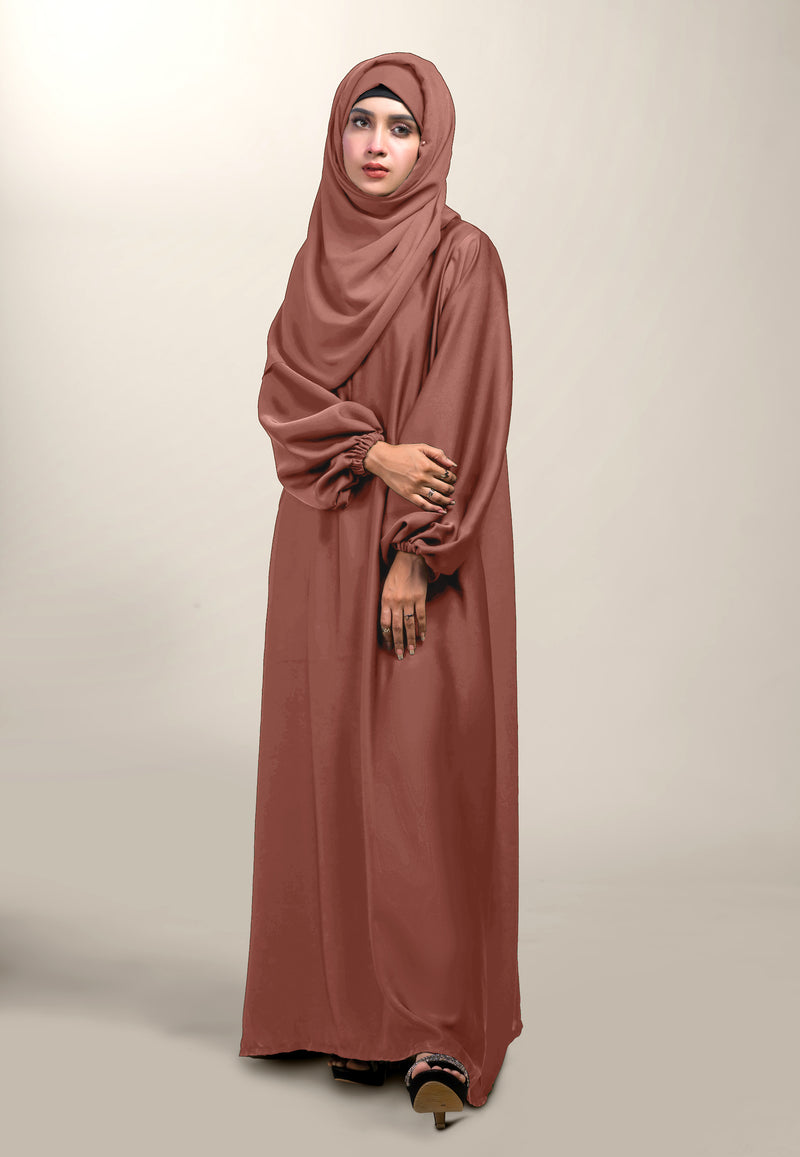Dreamy Pocket Abaya - Caramel