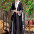 Yasmin - Embroidered Kimono Abaya