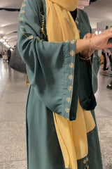 The Emerald Embroidered Abaya