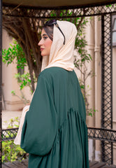 Drape Abaya - Dark Green