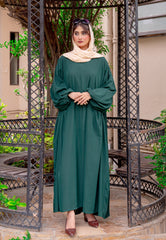 Drape Abaya - Dark Green