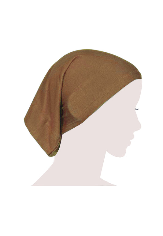 Tube Hijab Cap - Camel Brown