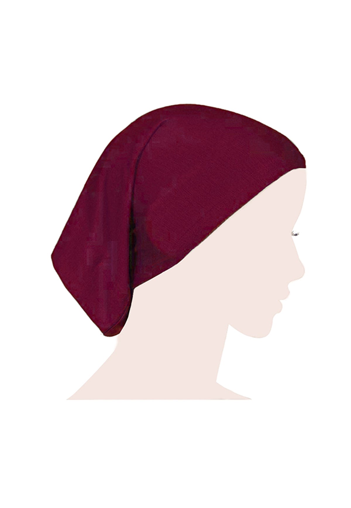 Tube Hijab Cap - Maroon