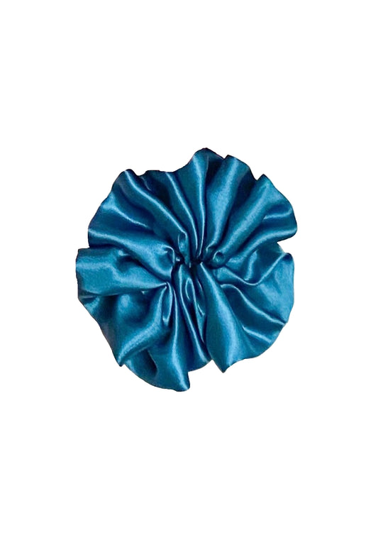 Silk Scrunchie - Blue