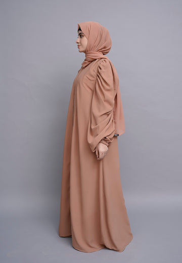 Caramel Grace Kimono Abaya