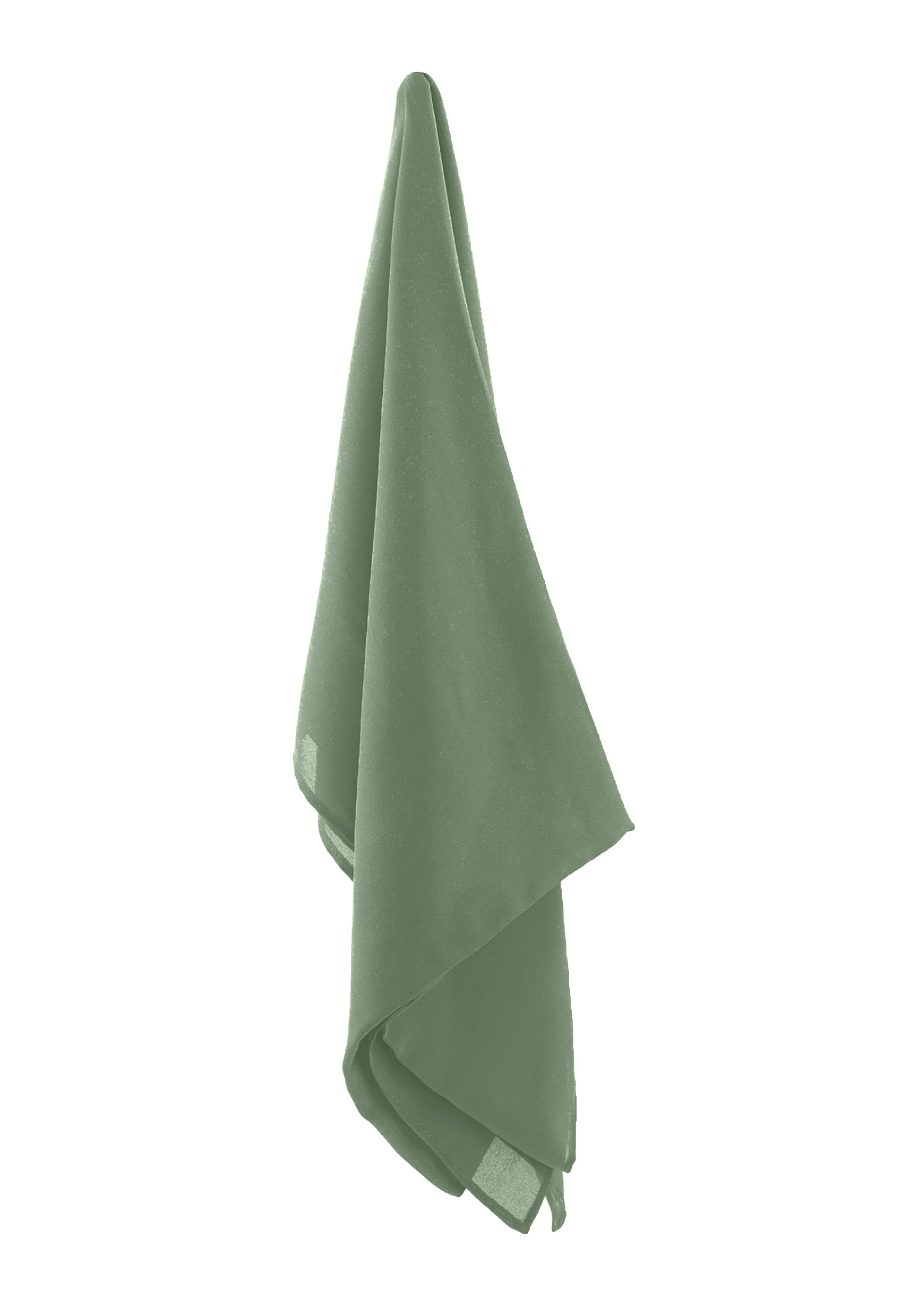 Premium Georgette Hijab - Khaki Green