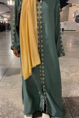 The Emerald Embroidered Abaya