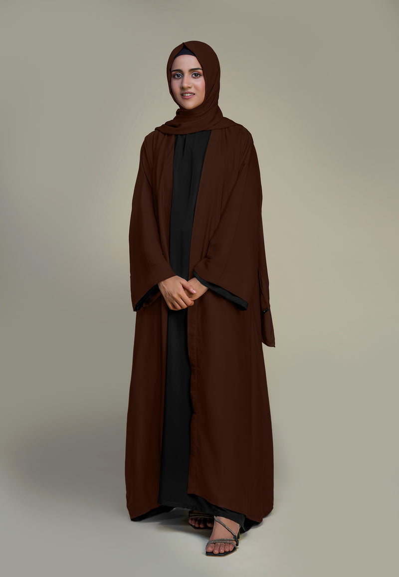 Kimono Abaya - Chocolate