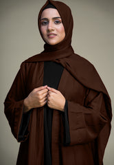 Kimono Abaya - Chocolate