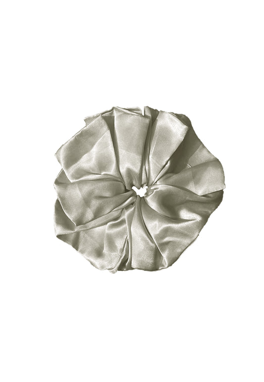 Silk Scrunchie - Ash Grey