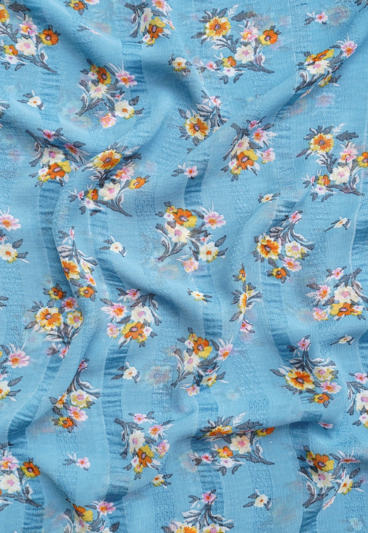 Blooming Garden Hijab - Blue