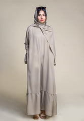 Meadow Abaya - Ash Grey