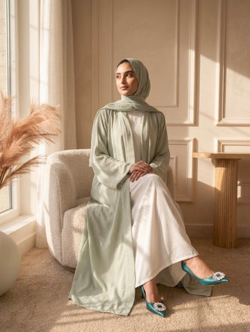 Soft Pastel Kimono Abaya