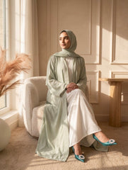 Soft Pastel Kimono Abaya