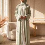 Soft Pastel Kimono Abaya