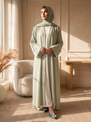 Soft Pastel Kimono Abaya