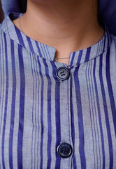 Lawn Abaya - Indigo Blue