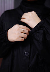 Lawn Abaya - Black Executive Panel Abaya