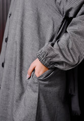 Lawn Abaya - Charoal